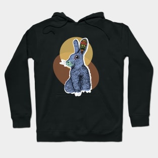 Lucky Bunny illustration Hoodie